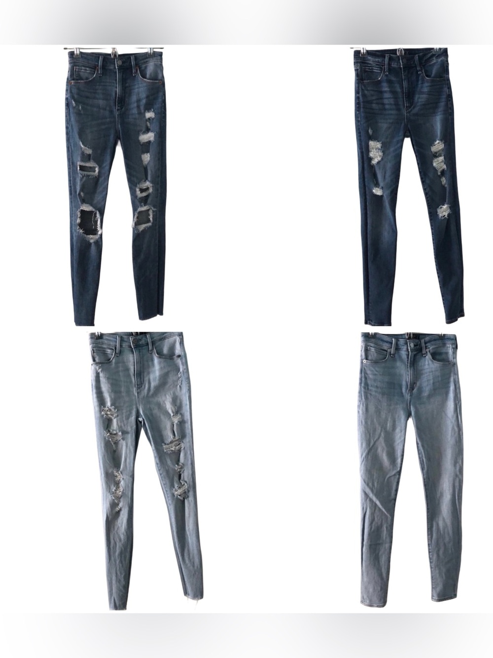 Abercrombie & Fitch High Rise Skinny Jean Bundle, Great Condition women's US0